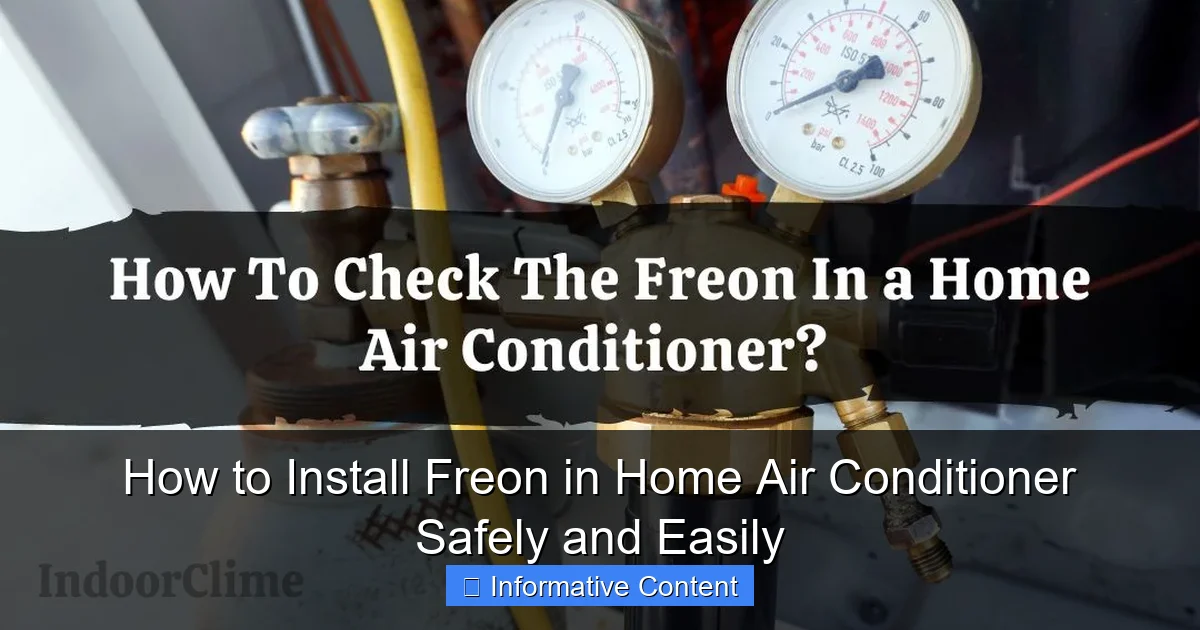 How to Install Freon in Home Air Conditioner Safely and Easily