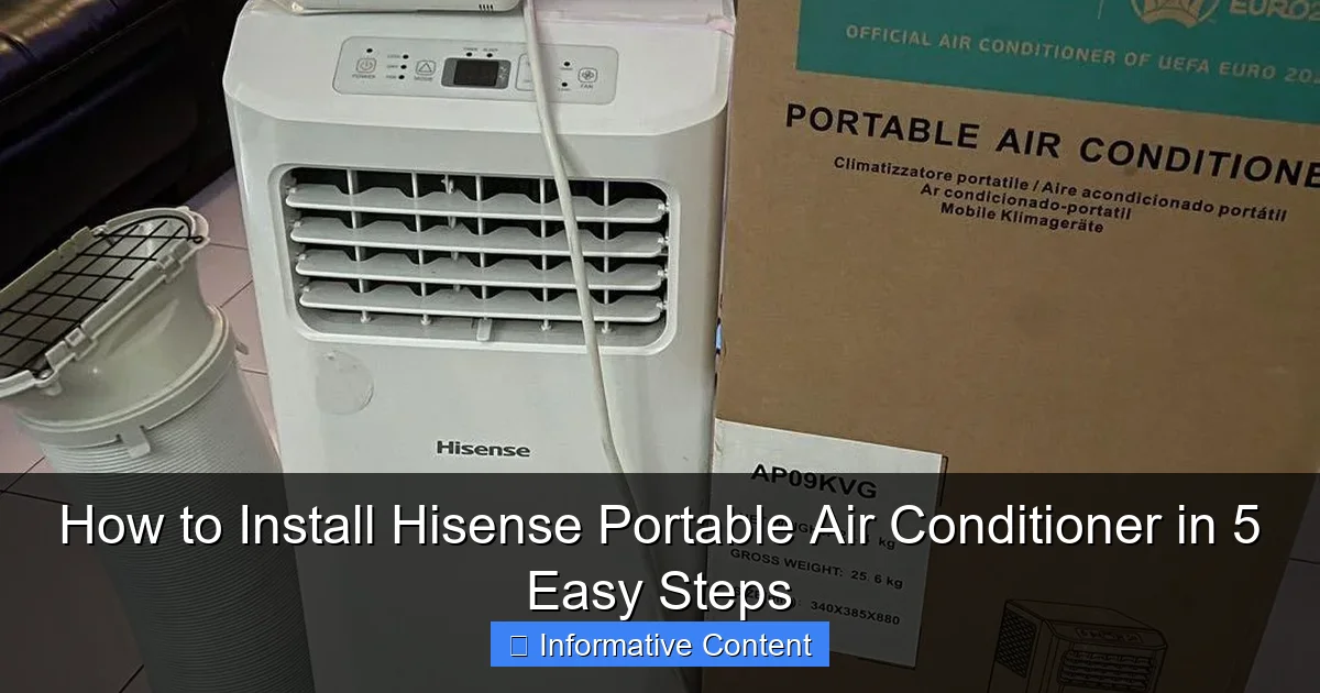 How to Install Hisense Portable Air Conditioner in 5 Easy Steps