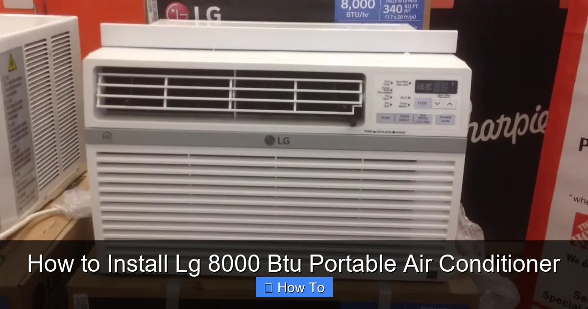 How to Install Lg 8000 Btu Portable Air Conditioner