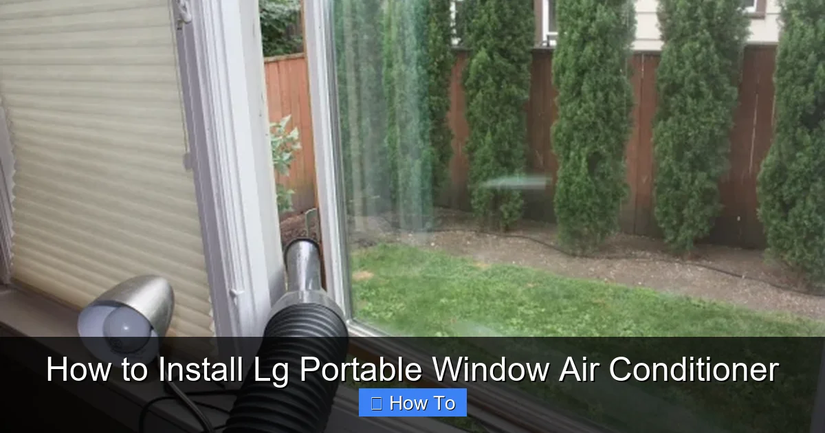 How to Install Lg Portable Window Air Conditioner