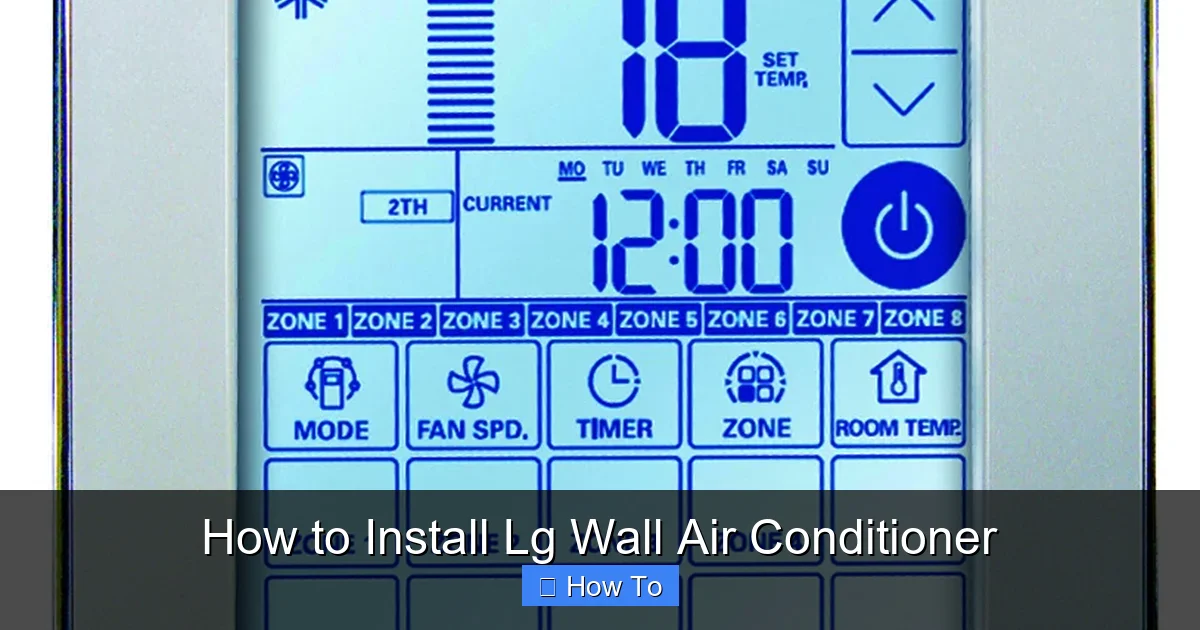 How to Install Lg Wall Air Conditioner