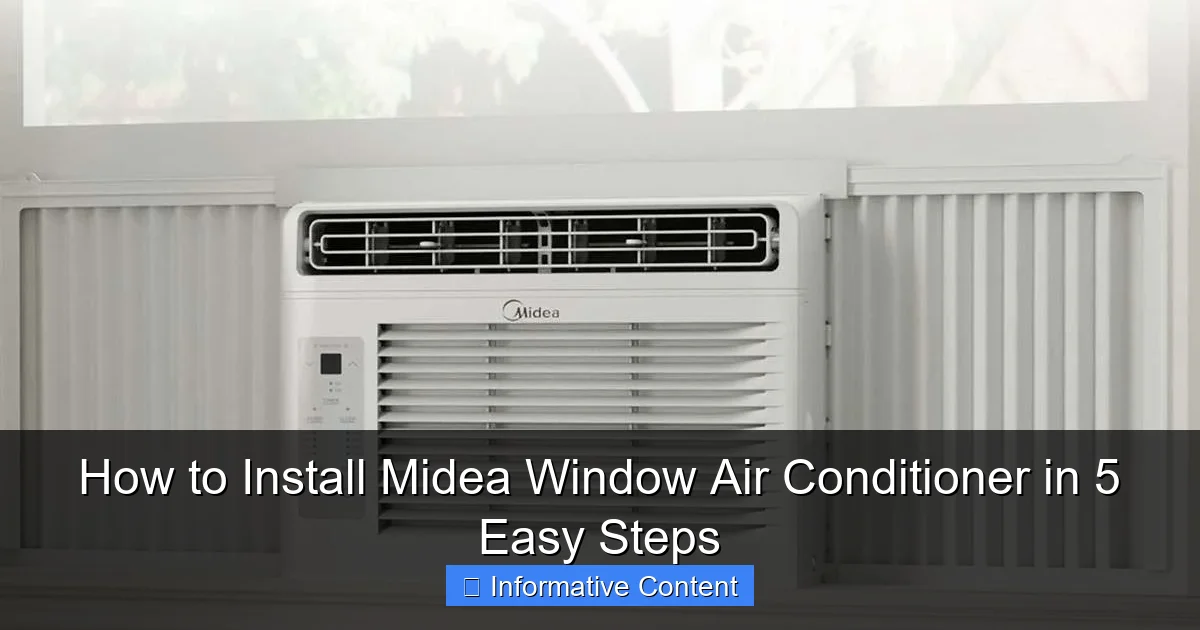 How to Install Midea Window Air Conditioner in 5 Easy Steps