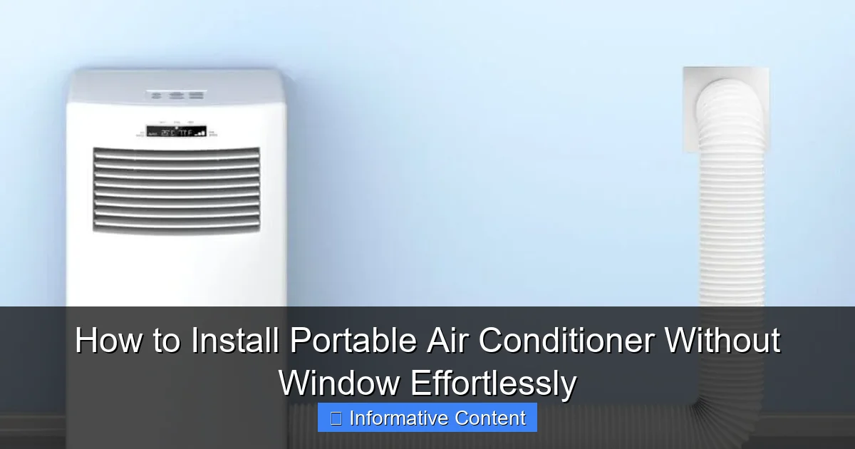 How to Install Portable Air Conditioner Without Window Effortlessly