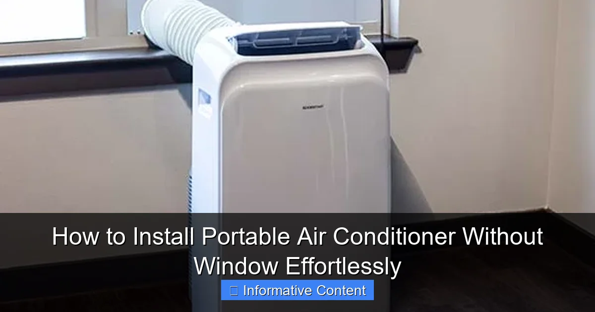 How to Install Portable Air Conditioner Without Window Effortlessly
