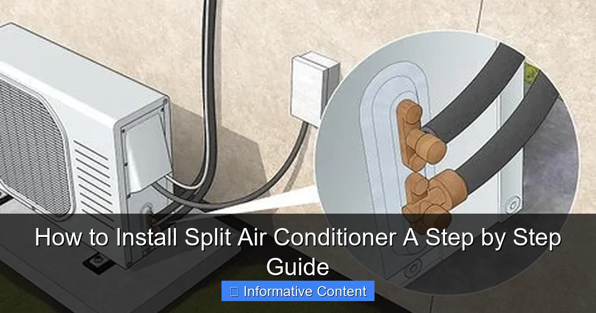 How to Install Split Air Conditioner A Step by Step Guide