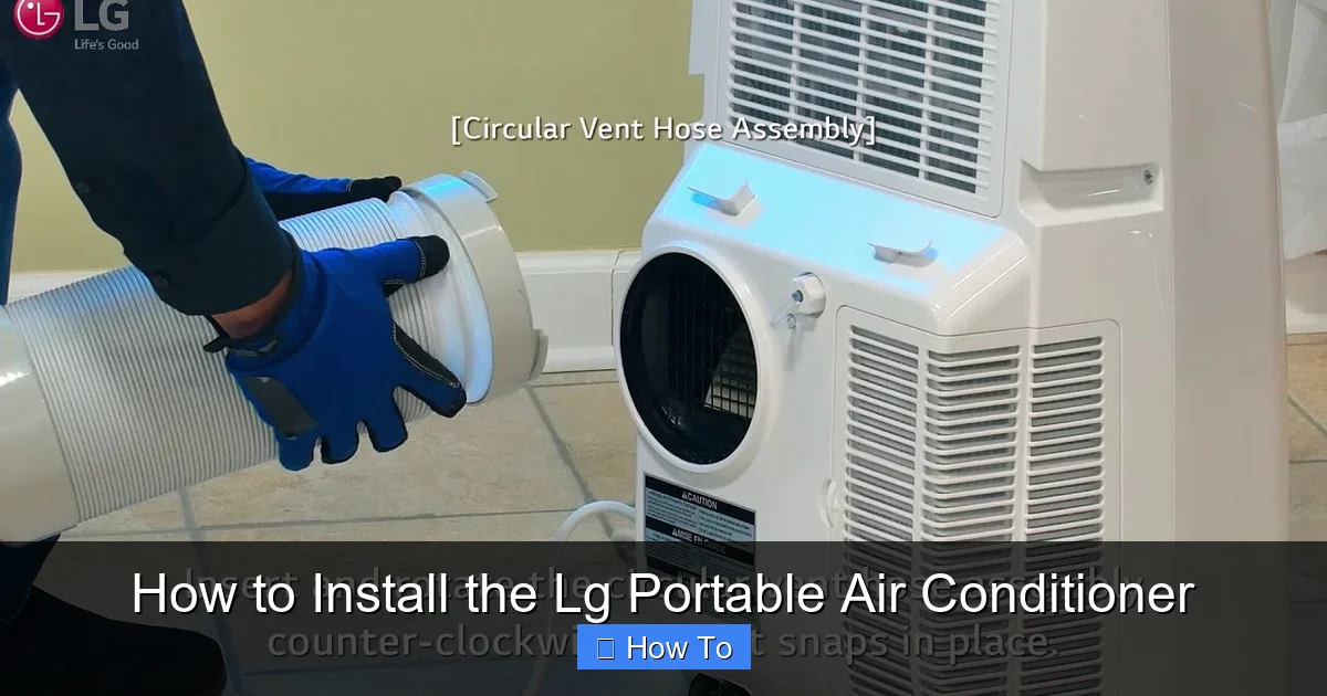 How to Install the Lg Portable Air Conditioner