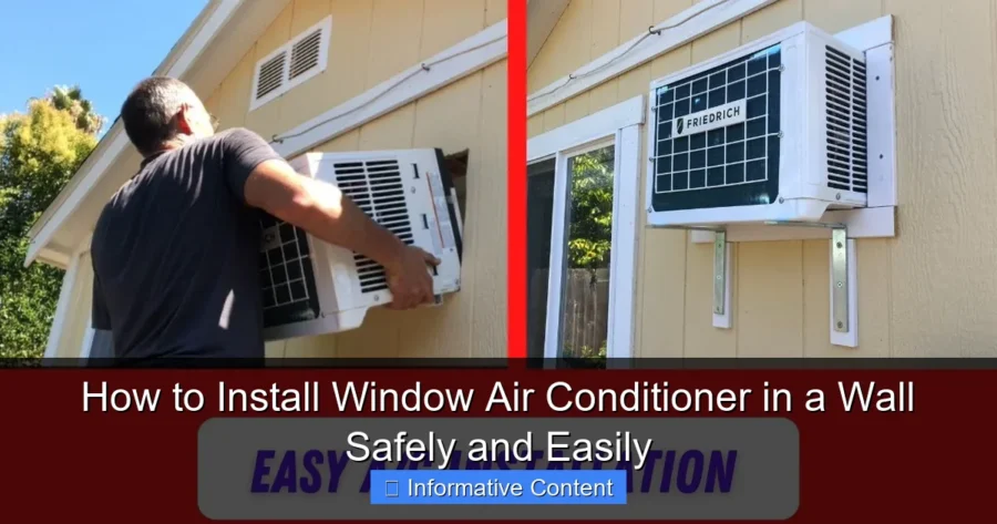 How to Install Window Air Conditioner in a Wall Safely and Easily