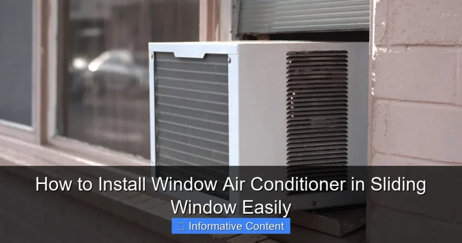 How to Install Window Air Conditioner in Sliding Window Easily