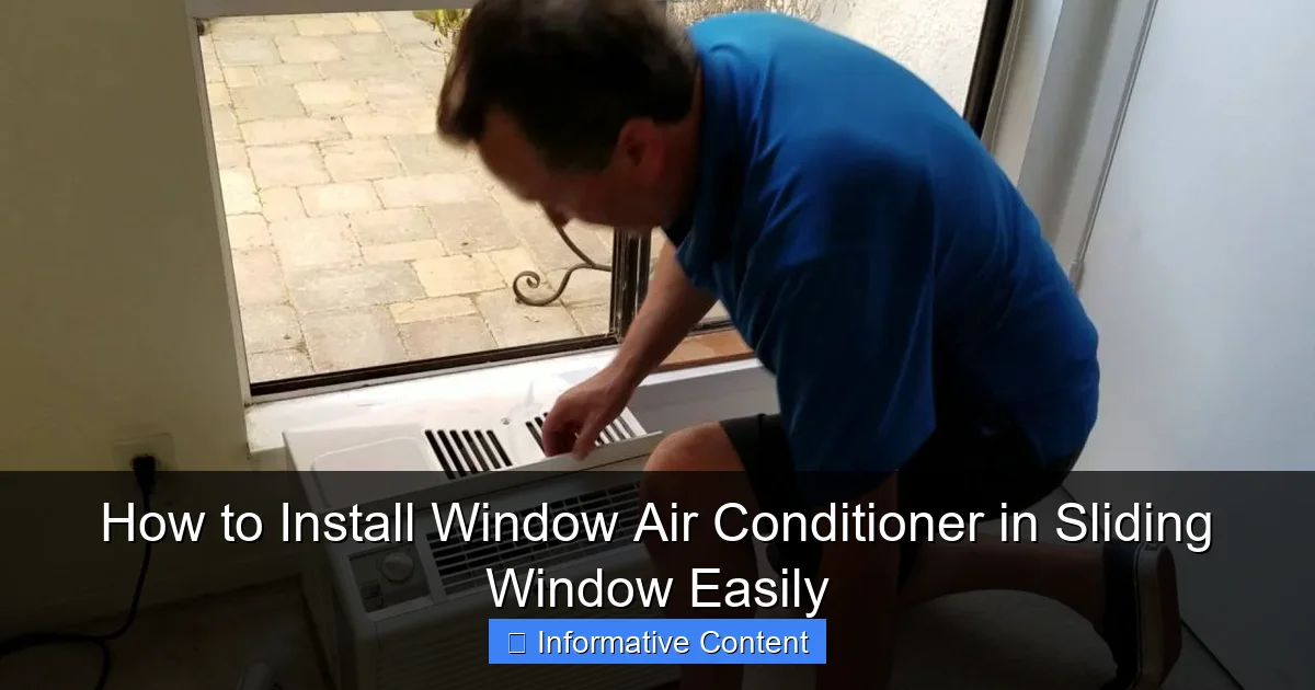 How to Install Window Air Conditioner in Sliding Window Easily