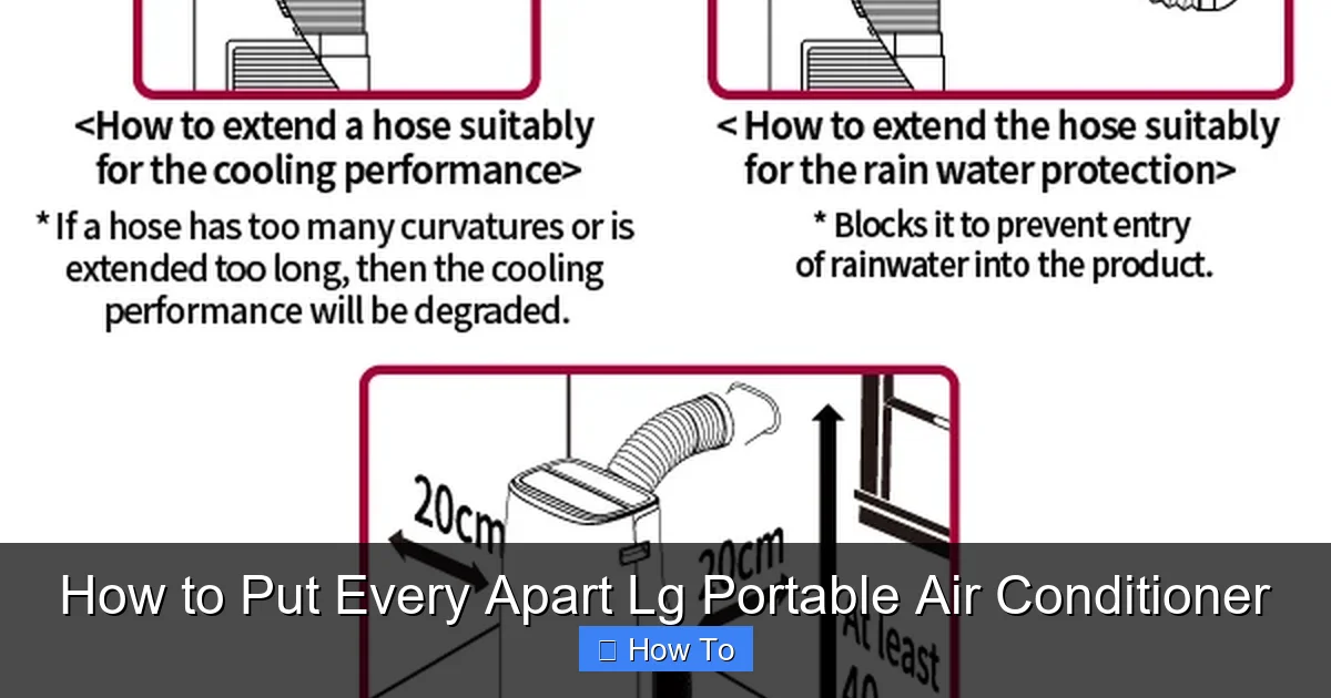 How to Put Every Apart Lg Portable Air Conditioner