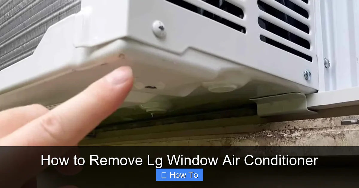 How to Remove Lg Window Air Conditioner