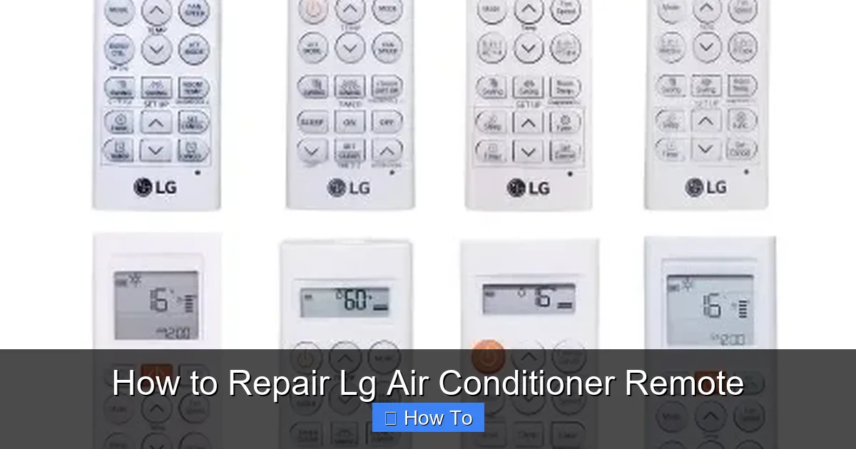 How to Repair Lg Air Conditioner Remote