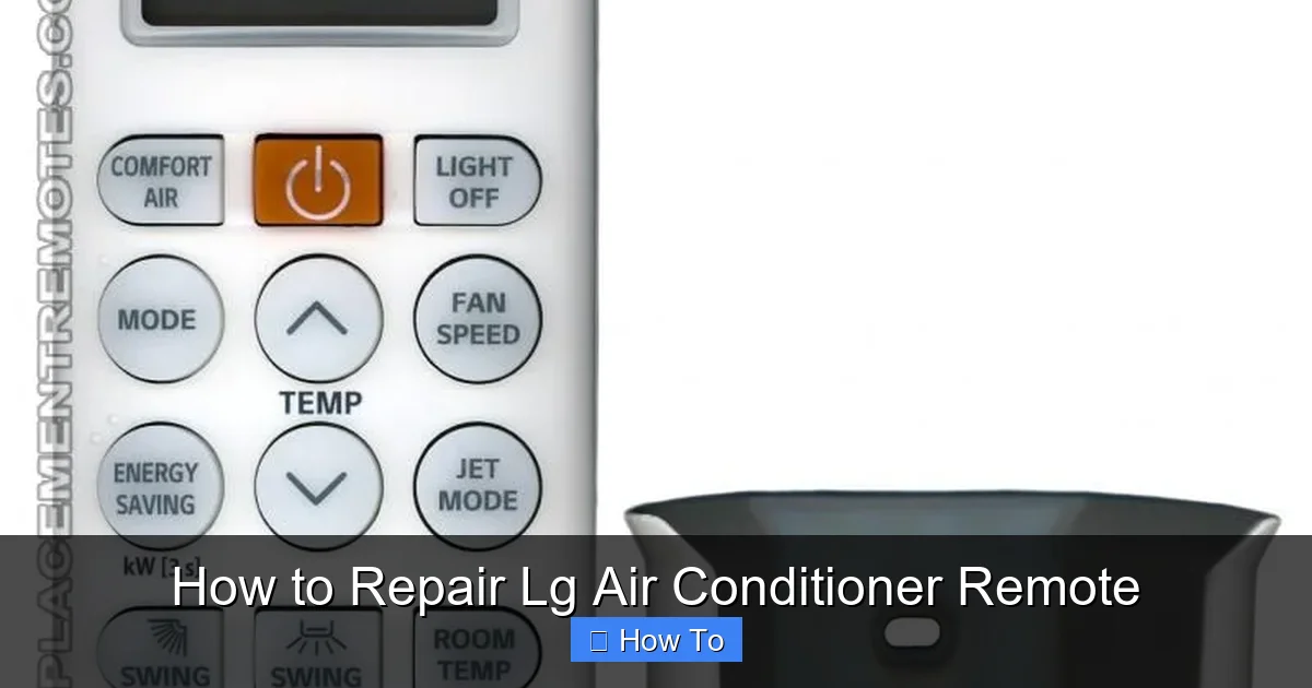 How to Repair Lg Air Conditioner Remote