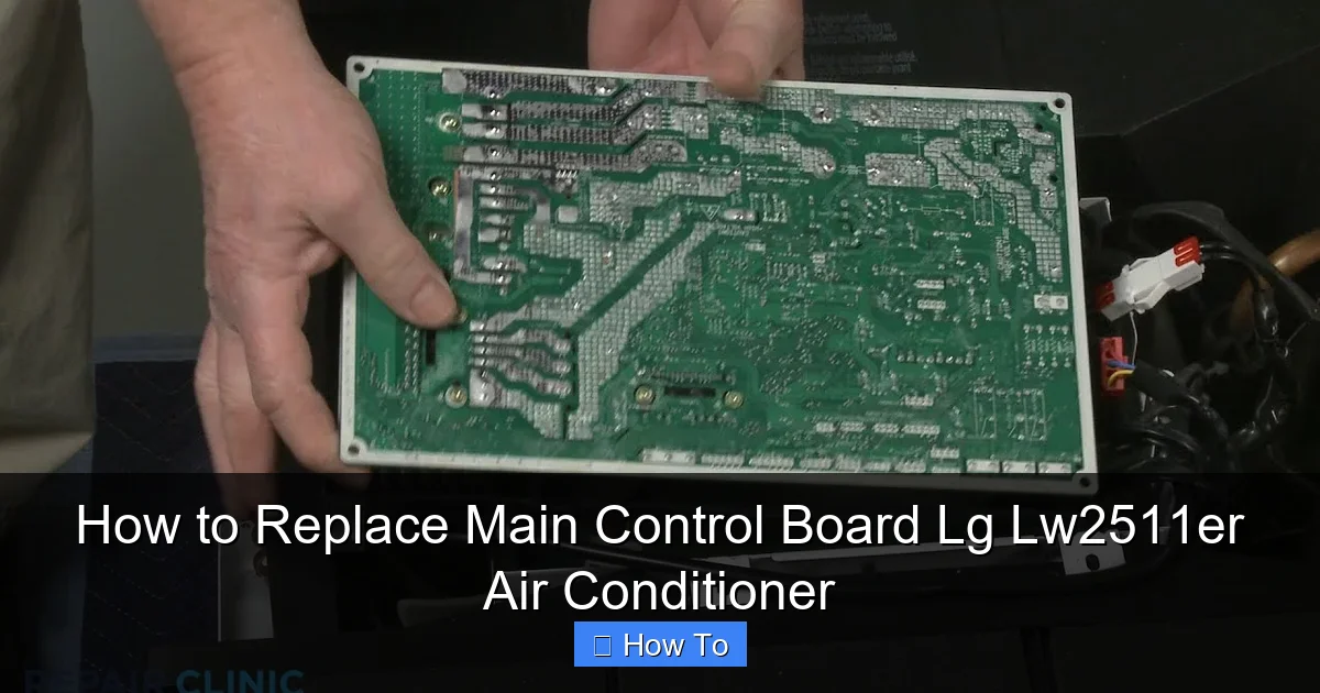 How to Replace Main Control Board Lg Lw2511er Air Conditioner
