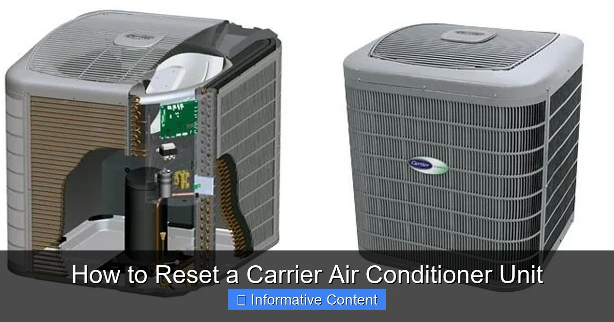 How to Reset a Carrier Air Conditioner Unit