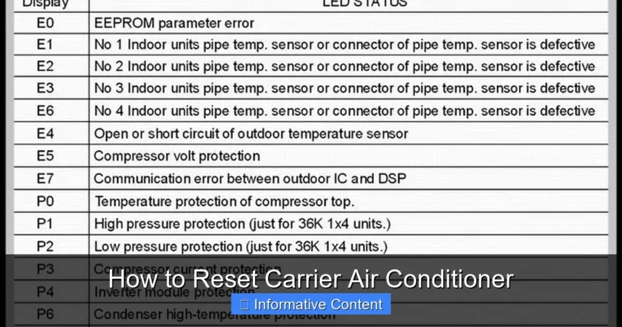 How to Reset Carrier Air Conditioner