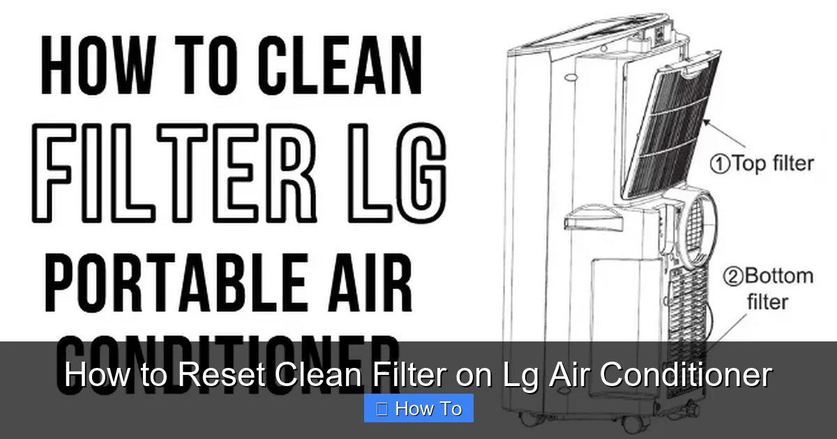 How to Reset Clean Filter on Lg Air Conditioner