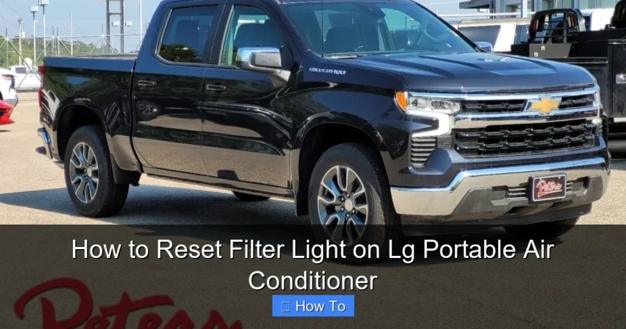 How to Reset Filter Light on Lg Portable Air Conditioner