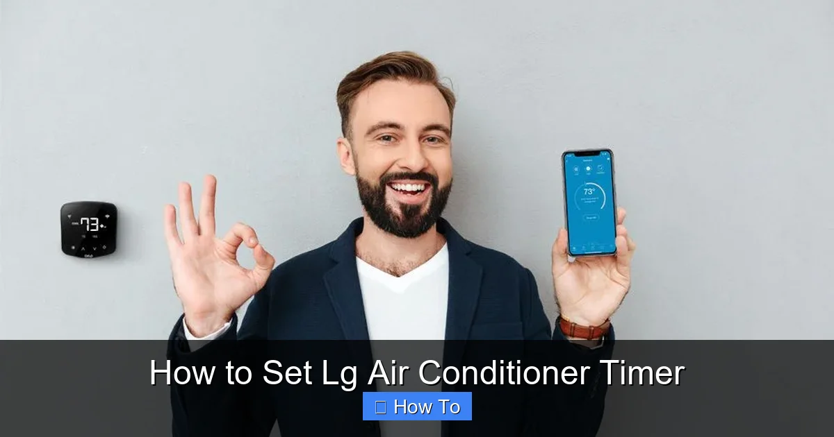 How to Set Lg Air Conditioner Timer
