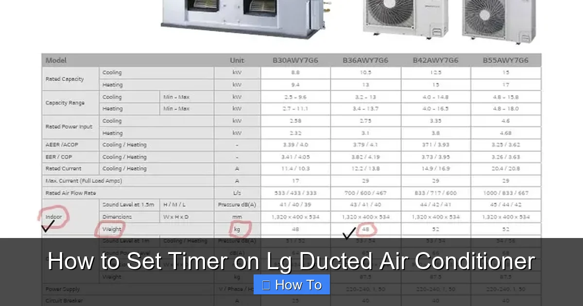 How to Set Timer on Lg Ducted Air Conditioner