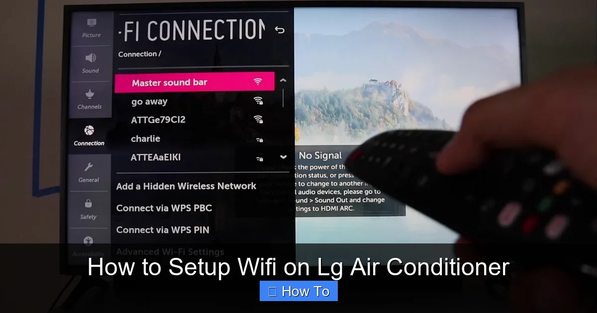 How to Setup Wifi on Lg Air Conditioner