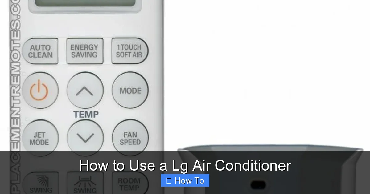 How to Use a Lg Air Conditioner