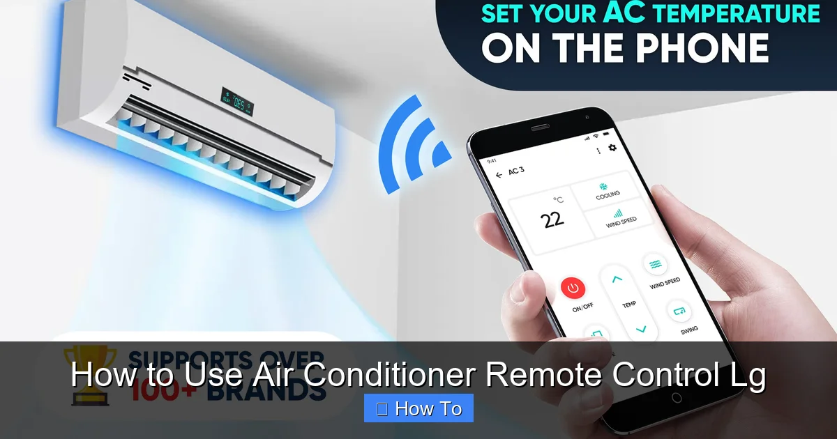 How to Use Air Conditioner Remote Control Lg