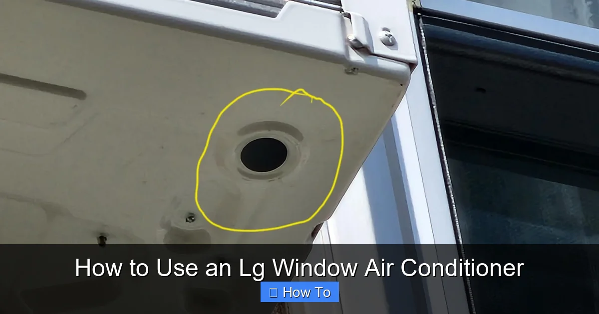 How to Use an Lg Window Air Conditioner