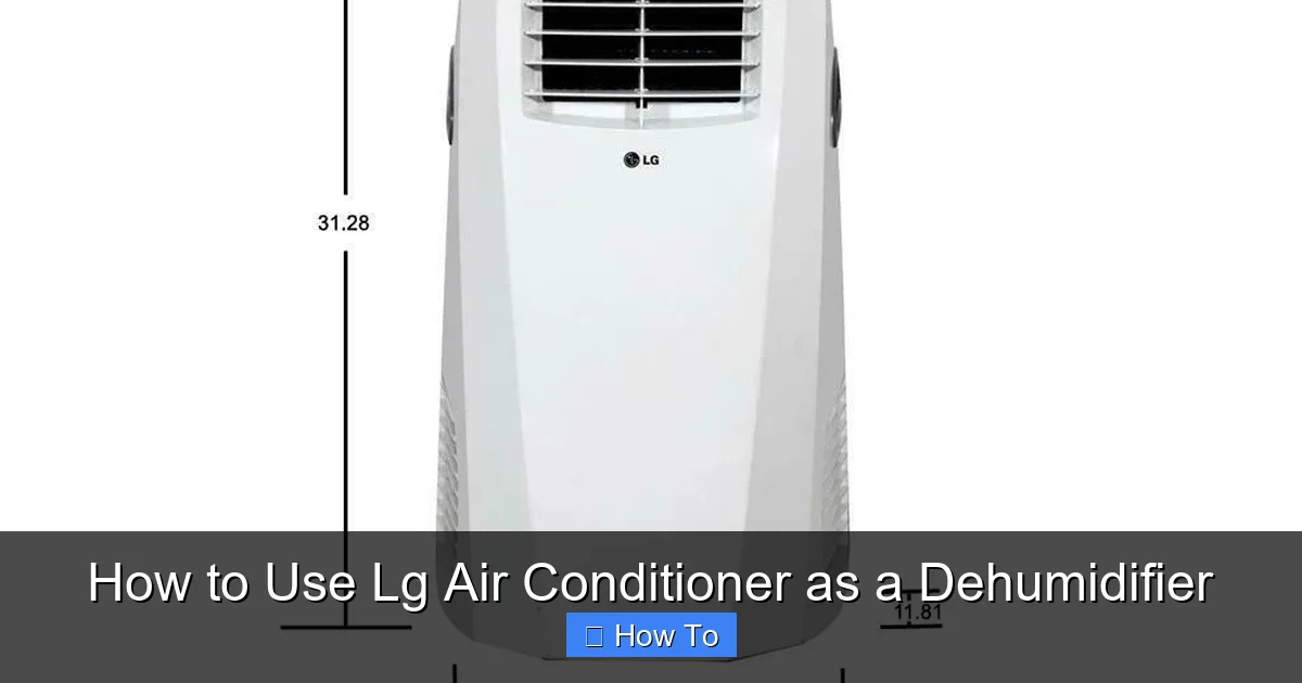 How to Use Lg Air Conditioner as a Dehumidifier