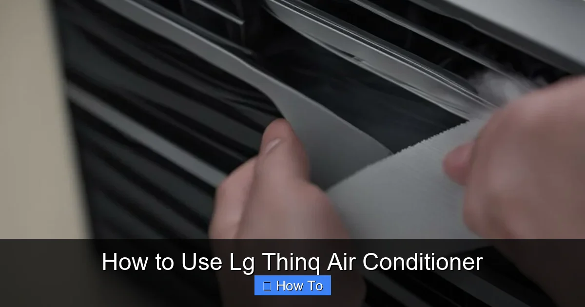 How to Use Lg Thinq Air Conditioner