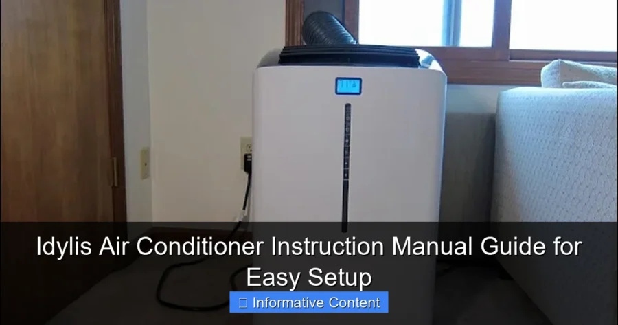 Idylis Air Conditioner Instruction Manual Guide for Easy Setup