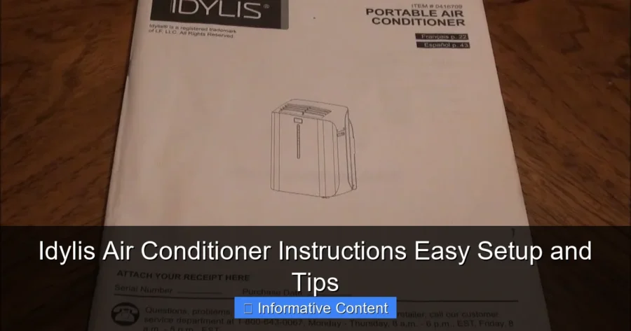 Idylis Air Conditioner Instructions Easy Setup and Tips