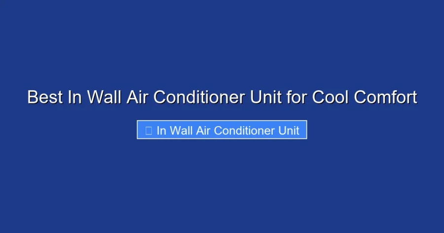 Best In Wall Air Conditioner Unit for Cool Comfort