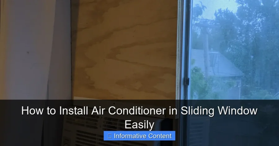 How to Install Air Conditioner in Sliding Window Easily