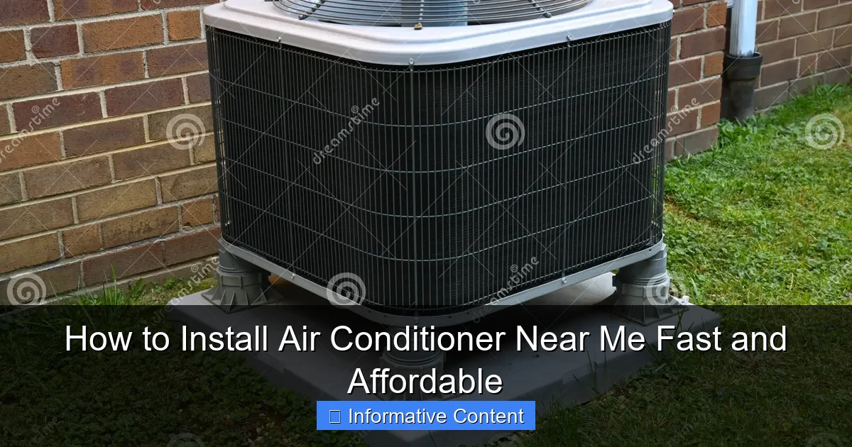 How to Install Air Conditioner Near Me Fast and Affordable