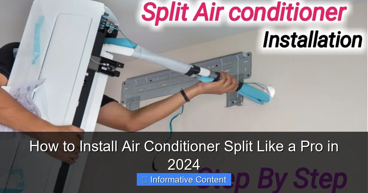 How to Install Air Conditioner Split Like a Pro in 2024