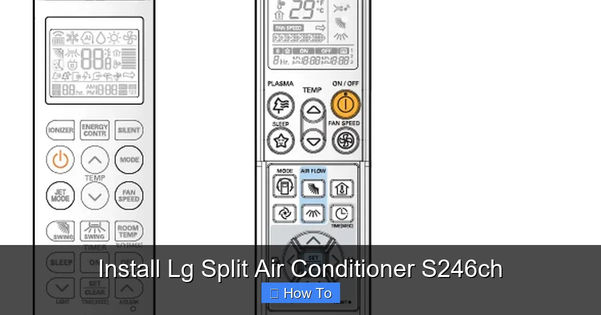 Install Lg Split Air Conditioner S246ch