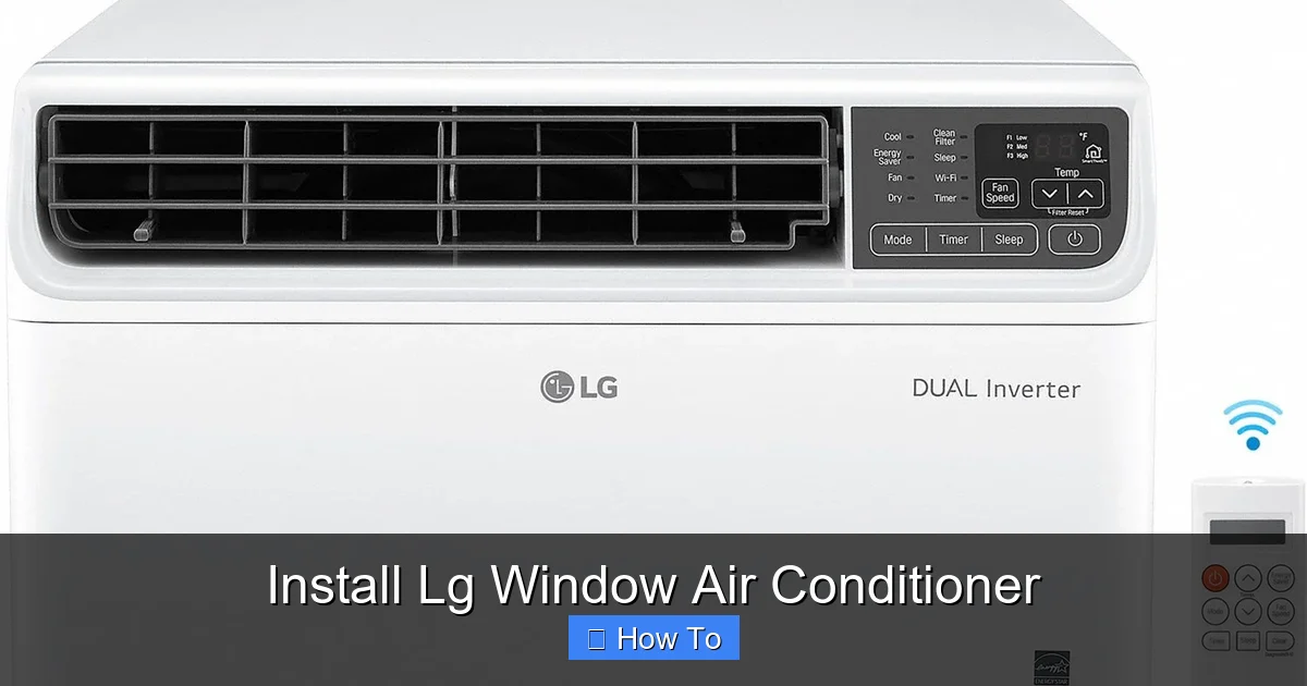 Install Lg Window Air Conditioner