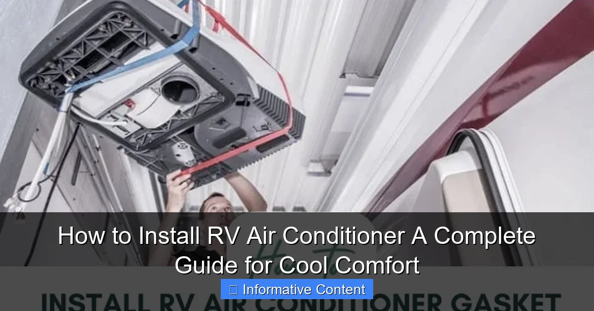 How to Install RV Air Conditioner A Complete Guide for Cool Comfort