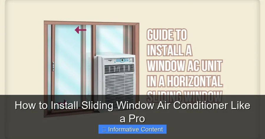 How to Install Sliding Window Air Conditioner Like a Pro