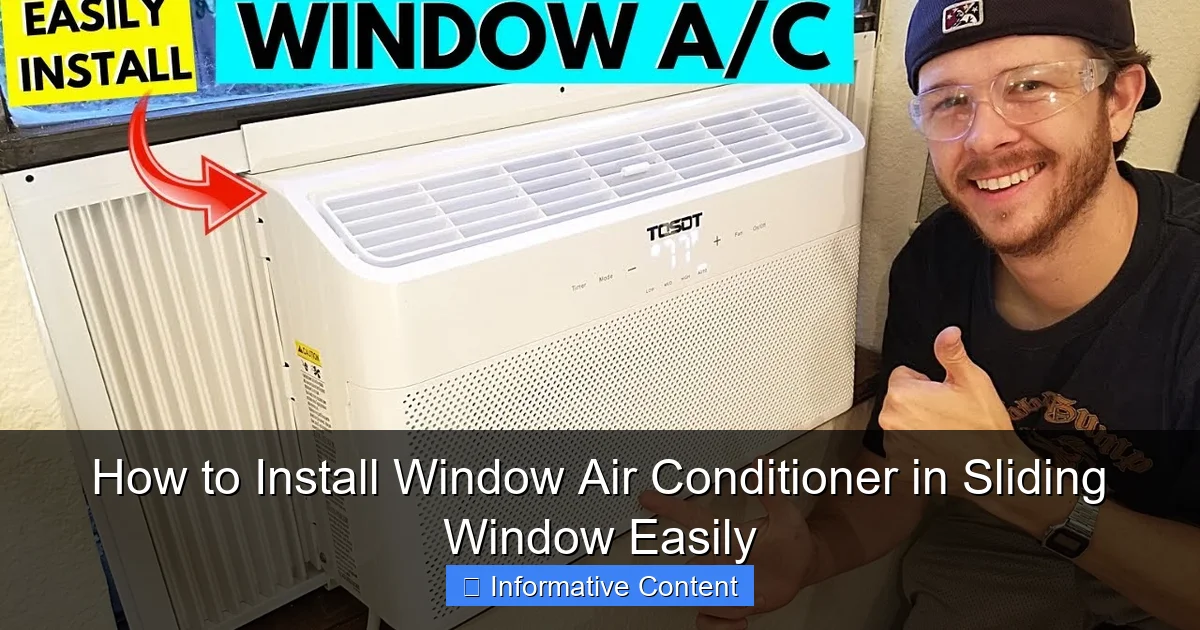 How to Install Window Air Conditioner in Sliding Window Easily