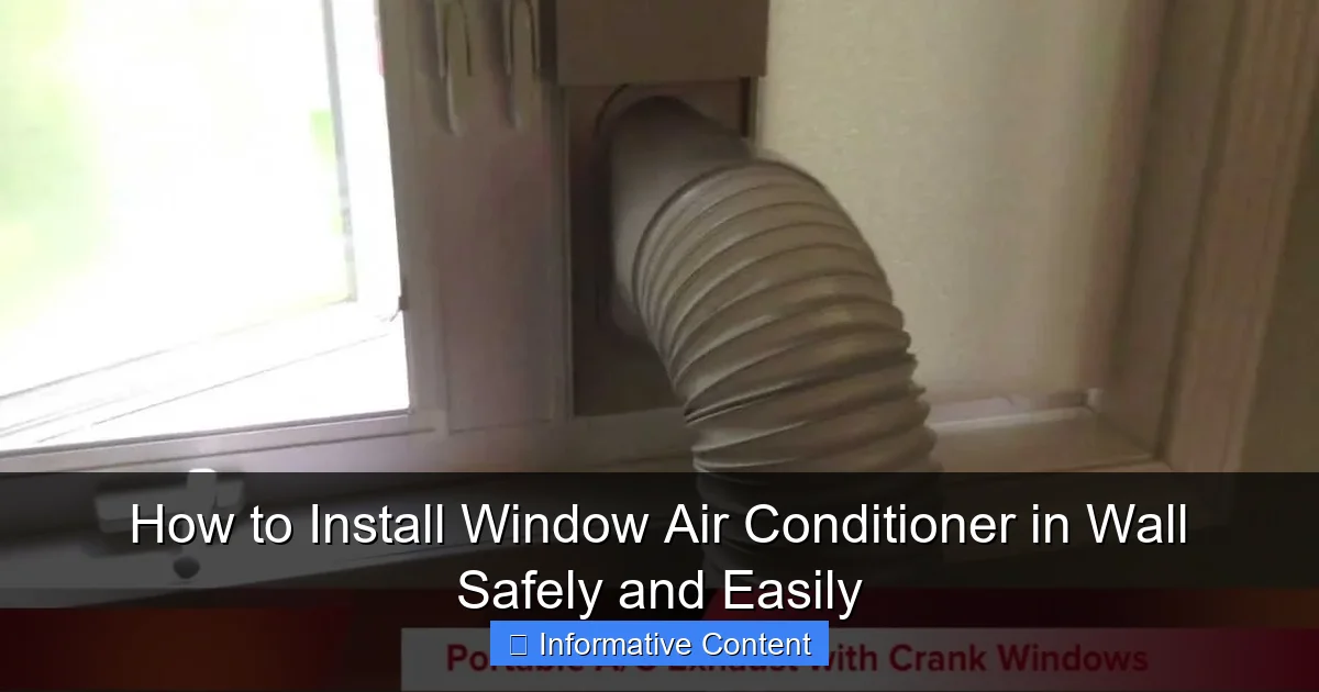 How to Install Window Air Conditioner in Wall Safely and Easily