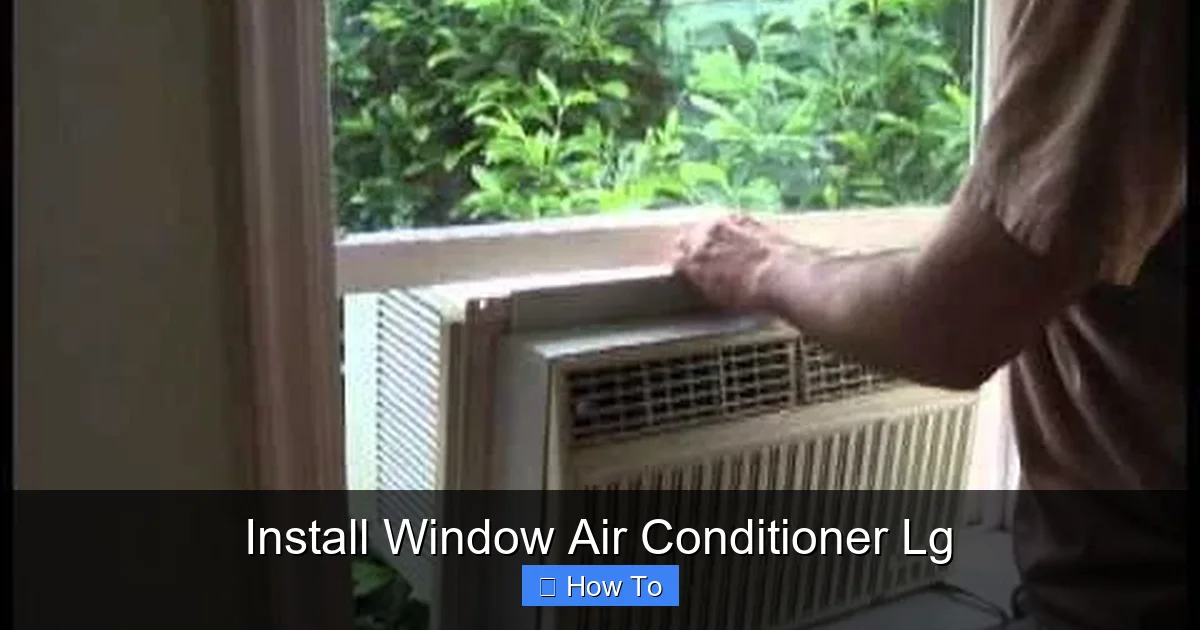 Install Window Air Conditioner Lg