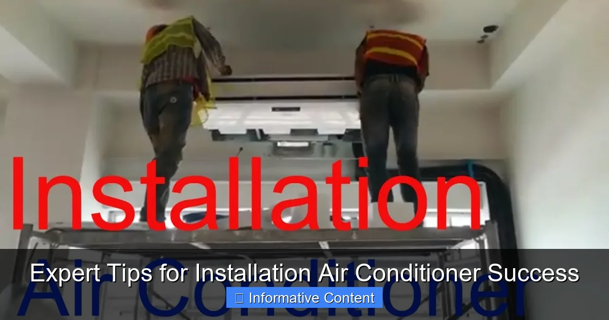 Expert Tips for Installation Air Conditioner Success