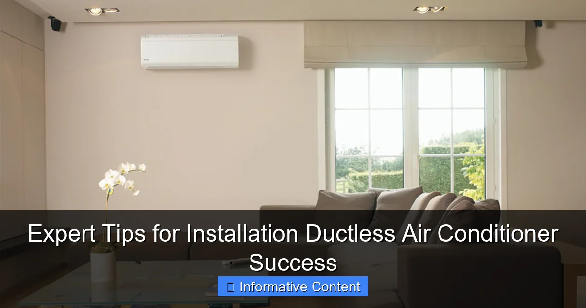 Expert Tips for Installation Ductless Air Conditioner Success