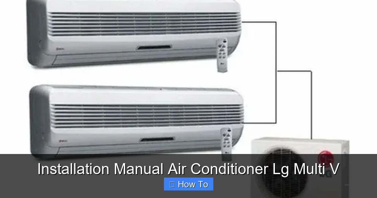 Installation Manual Air Conditioner Lg Multi V
