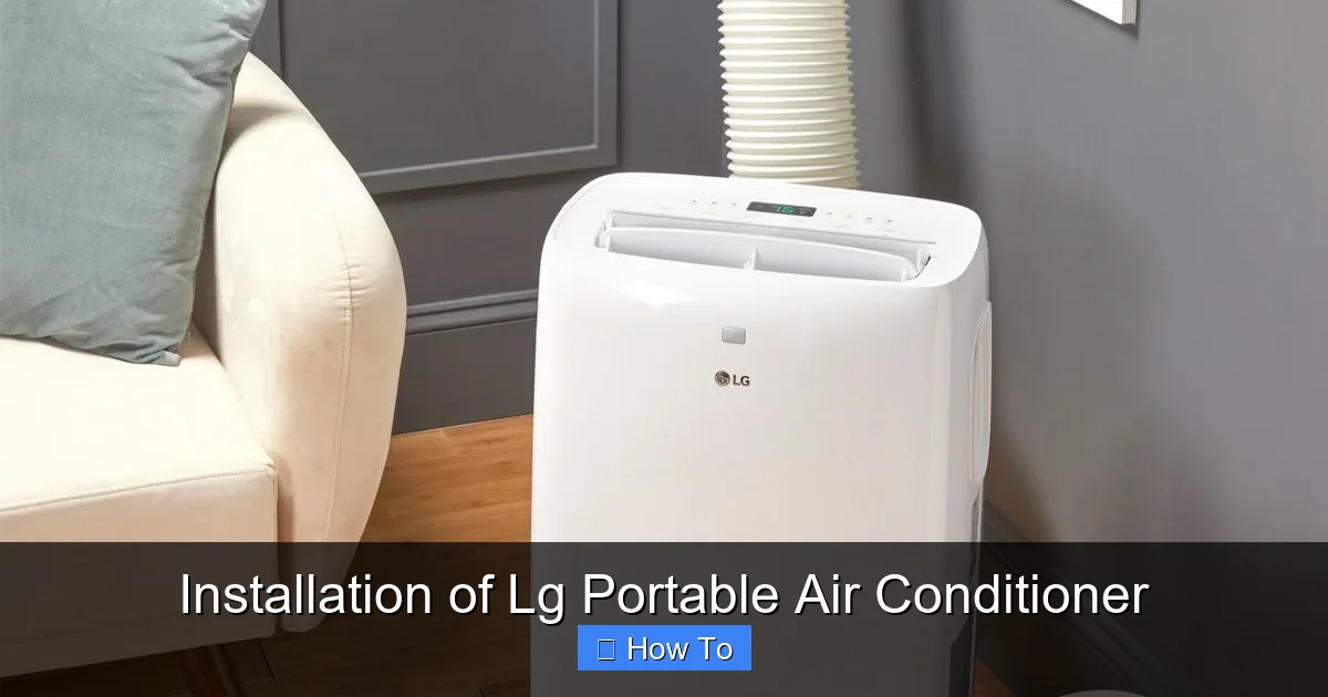Installation of Lg Portable Air Conditioner