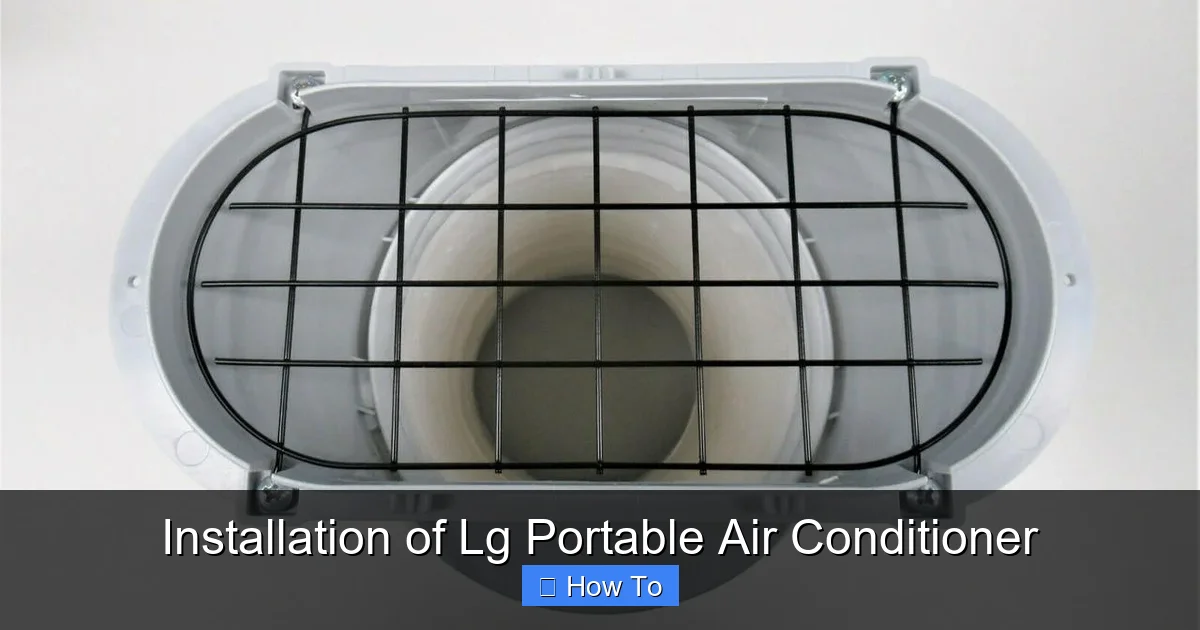 Installation of Lg Portable Air Conditioner