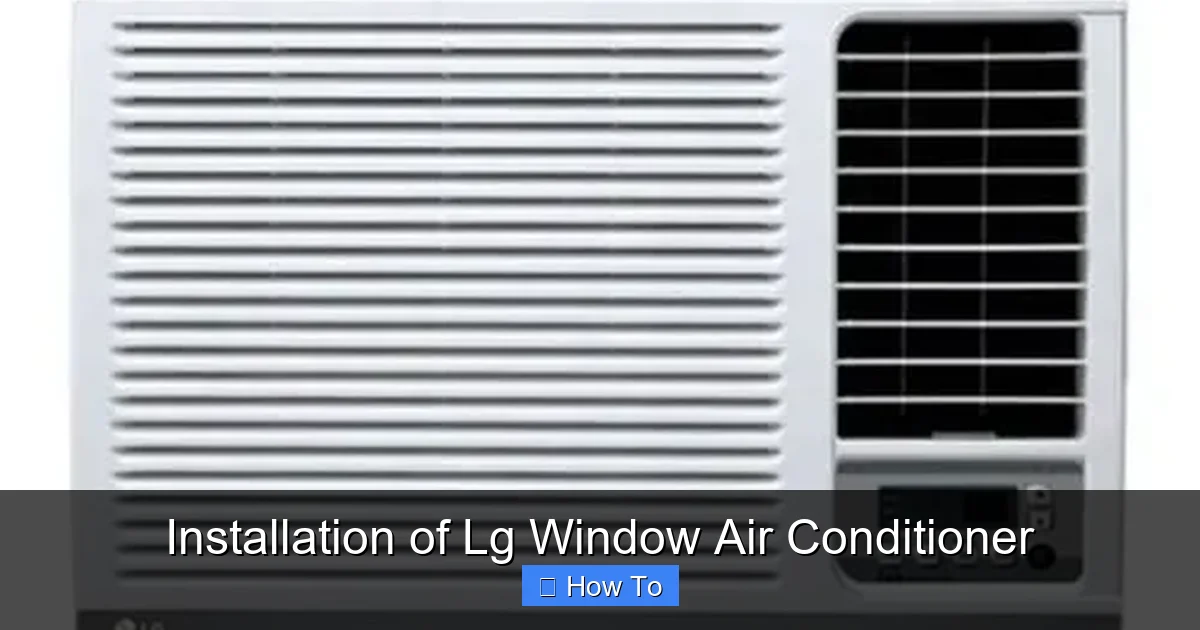 Installation of Lg Window Air Conditioner