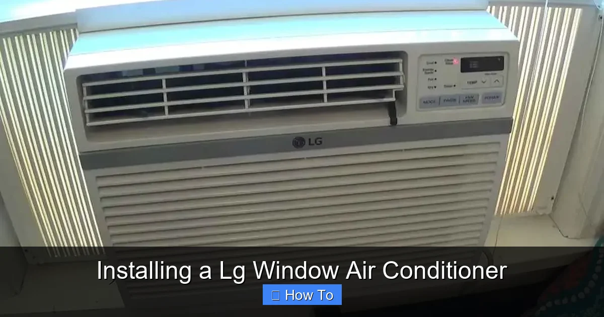 Installing a Lg Window Air Conditioner